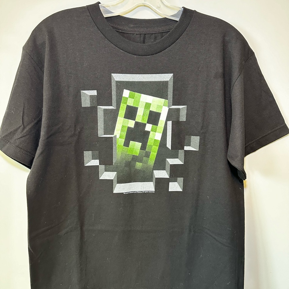 Minecraft J!NX Men’s Graphic T-Shirt Black XL (Fits Medium) Gamer Tee Mojang